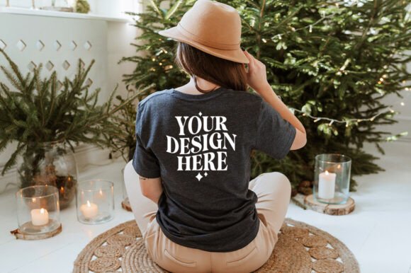 Christmas Bella Canvas 3001 Mockup 16 for Product Mockups