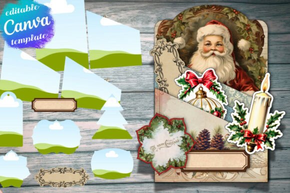 Christmas Canva Tag Template for Crafts
