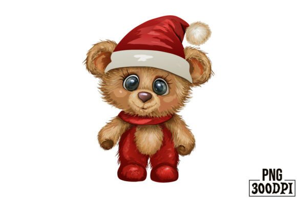 Cute Bear Christmas Clipart for Crafts & Blogs