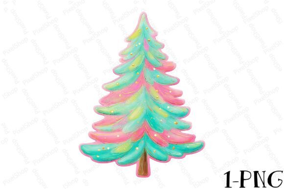 Cute Retro Christmas Tree Design for T-Shirt Designs