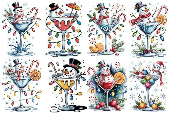 Funny Christmas Snowman Png for T-Shirt Designs