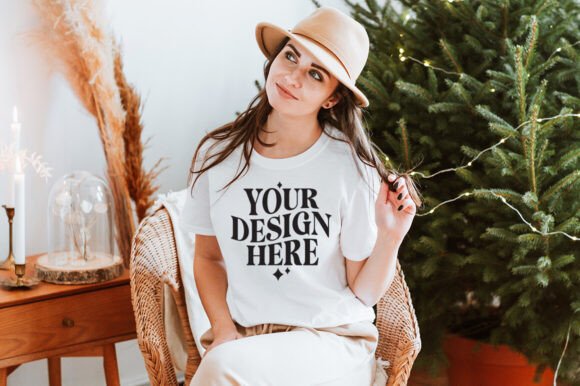 Gildan 64000 Christmas Mockup for Product Mockups