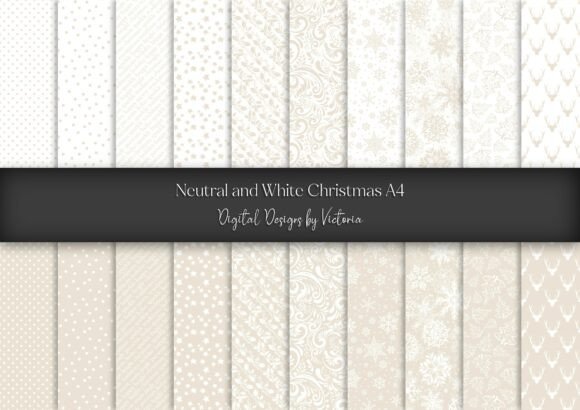 Natural White Christmas A4 Backgrounds Review