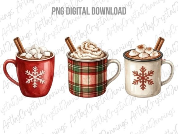 Review: Christmas Hot Cocoa Mug PNG for Illustrations
