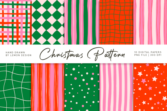 Review: Christmas Seamless Pattern PNG Bundle for Designers