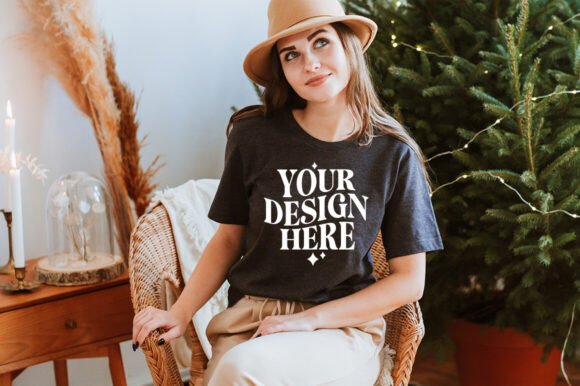 Reviewing Christmas Bella Canvas 3001 Mockup 28