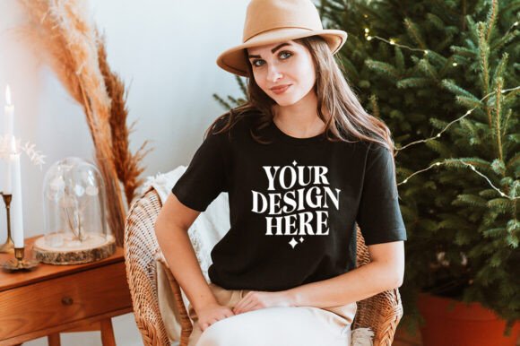 Reviewing Christmas Bella Canvas 3001 Mockup 3 for Product Mockups