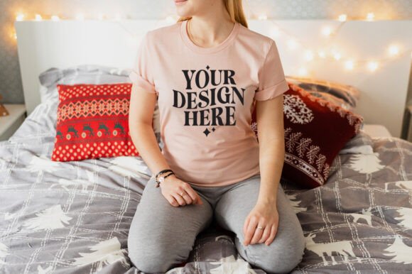Reviewing Christmas Bella Canvas 3001 Mockup 41