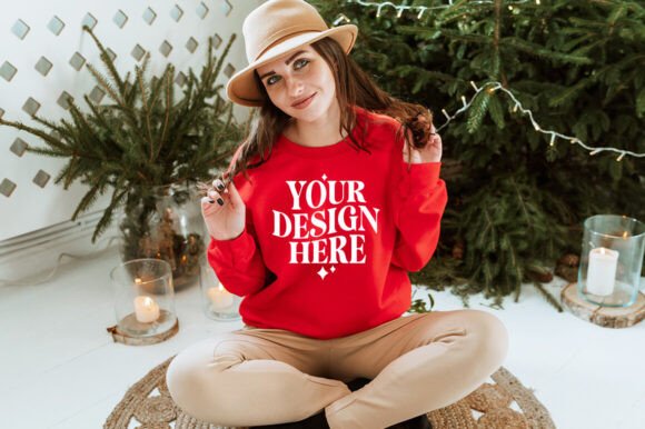 Reviewing Christmas Gildan 18000 Mockup 3 for Product Mockups