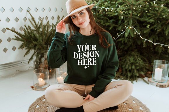 Reviewing Christmas Gildan 18000 Mockup 5 for Product Mockups