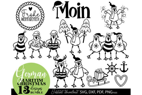 Reviewing the German Maritime Christmas SVG Bundle