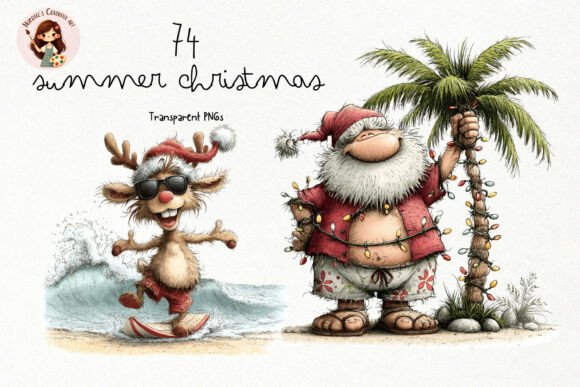 Summer Christmas Illustrations Review
