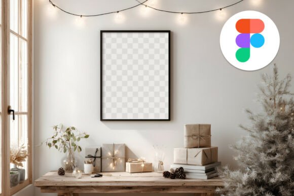 Vertical Christmas Poster Figma Mockup Review